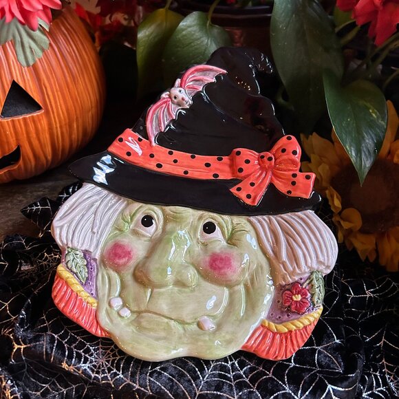 RARE/Retired Fitz and Floyd Classics – “Witch” Canape Plate - Picture 5 of 9